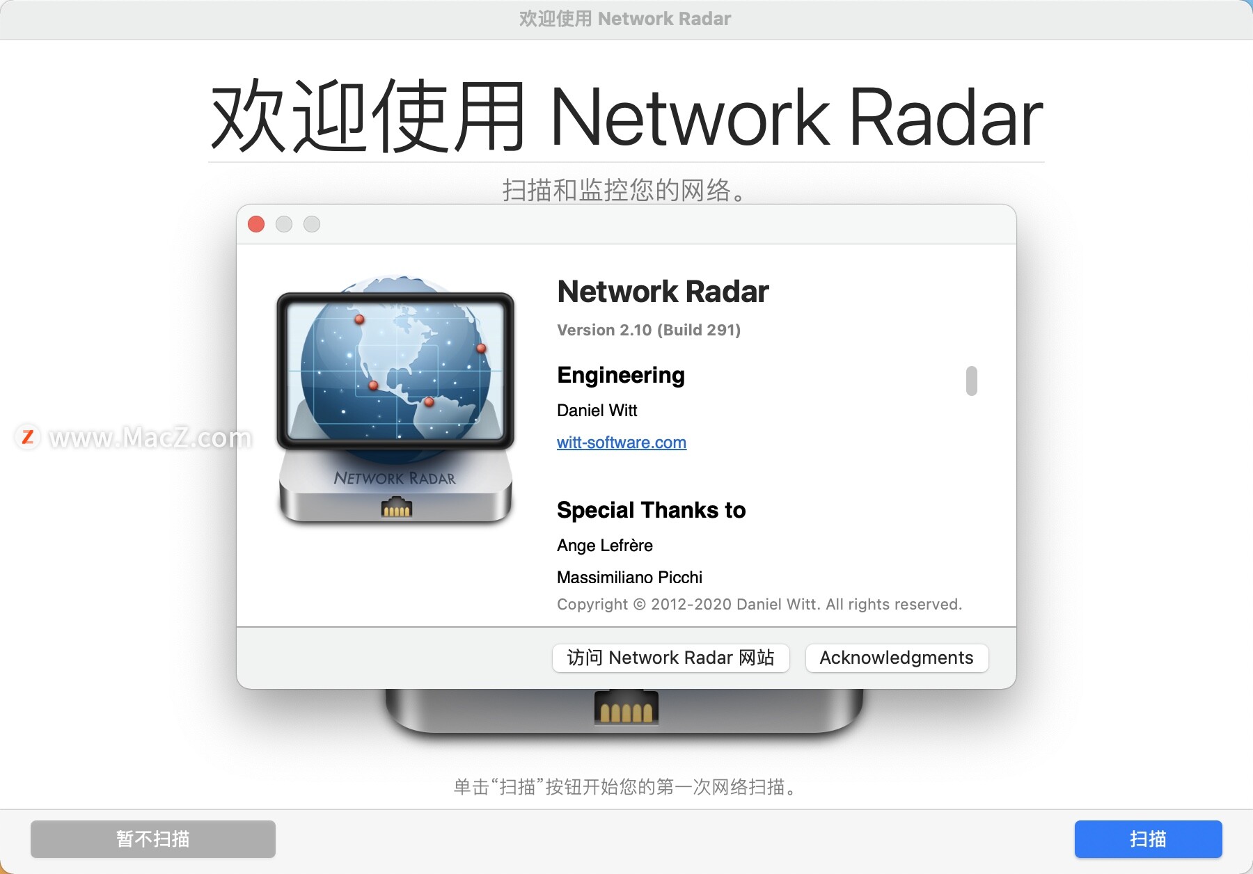Network Radar for mac(网络扫描管理软件)  v2.10(291)特别版 - 图1