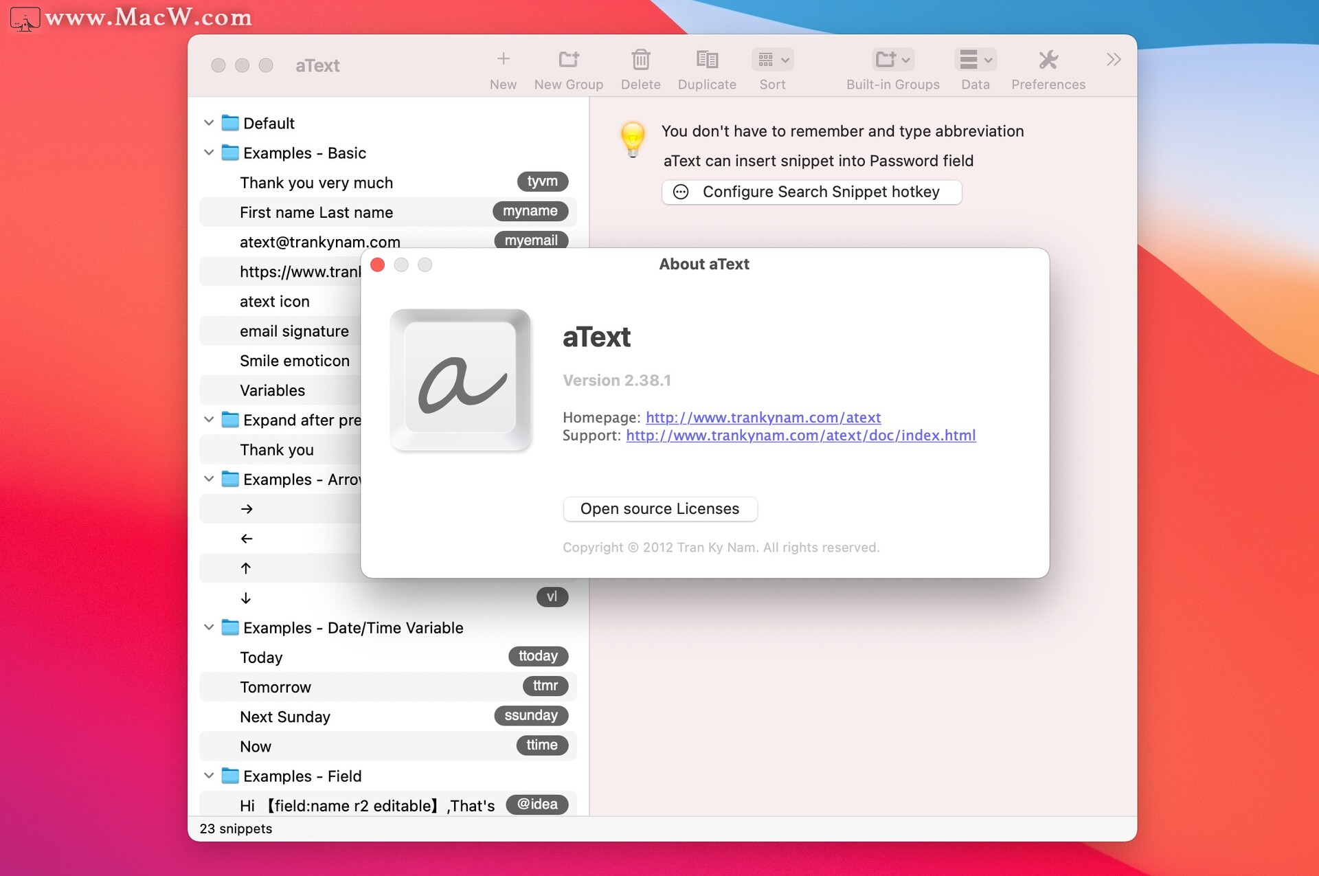 aText for Mac(打字加速器) v2.38.1免激活版 - 图1