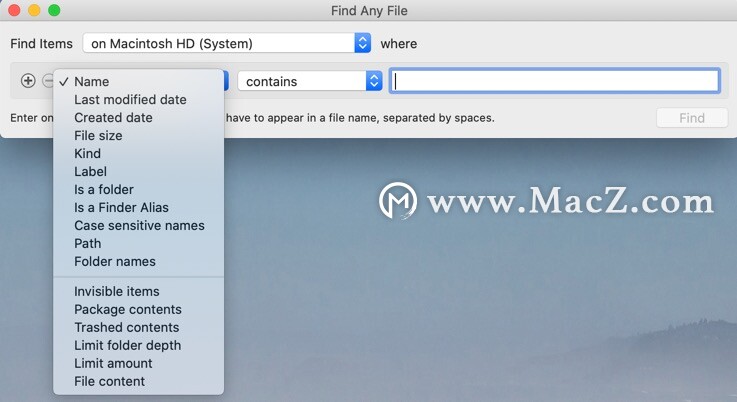 Find Any File for Mac(文件搜索软件)v2.3 b10免激活版 - 图2