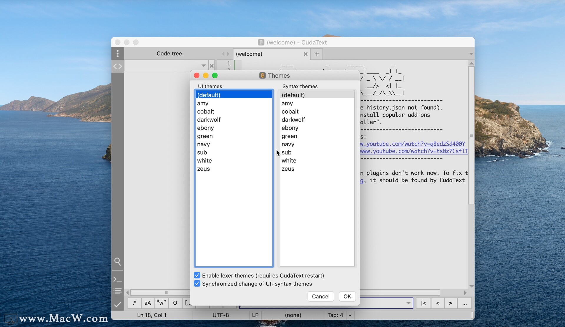 CudaText for Mac(代码编辑器) v1.133.5.2最新版 - 图3