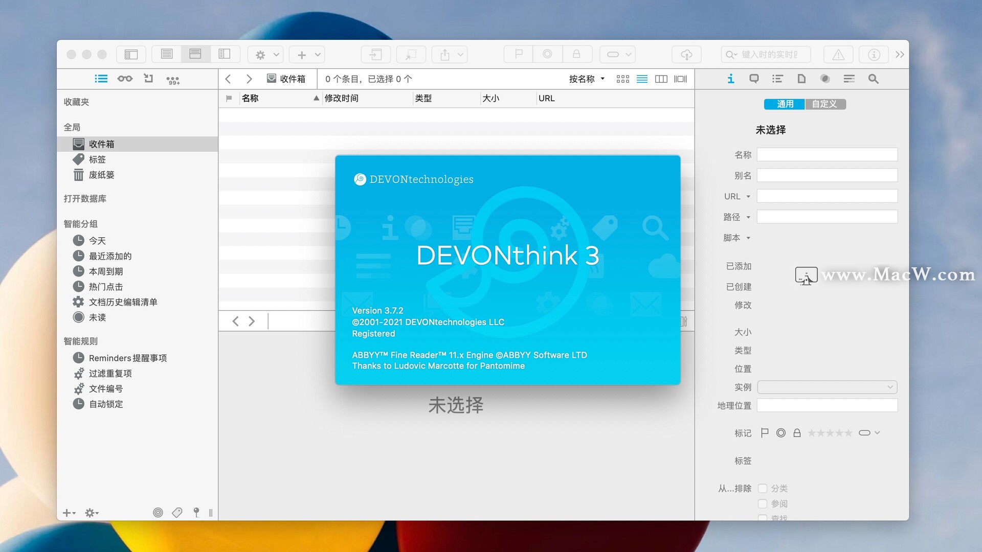 DEVONthink Pro for Mac(mac文件管理工具)支持big sur v3.7.2中文直装版 - 图1