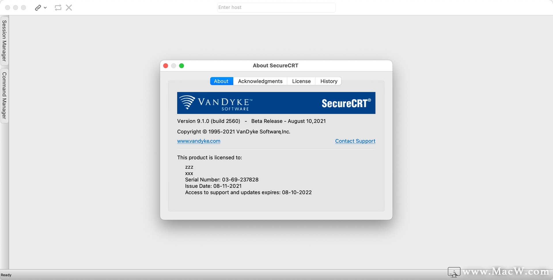 mac终端SSH工具 SecureCRT 9.1.0(2560) - 图1