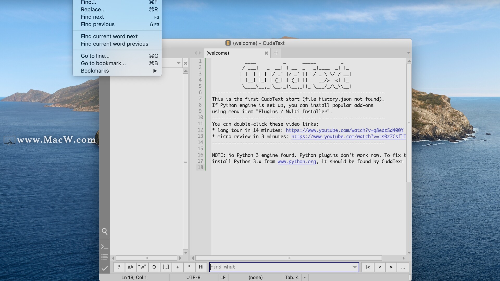 CudaText for Mac(代码编辑器) v1.133.5.2最新版 - 图2