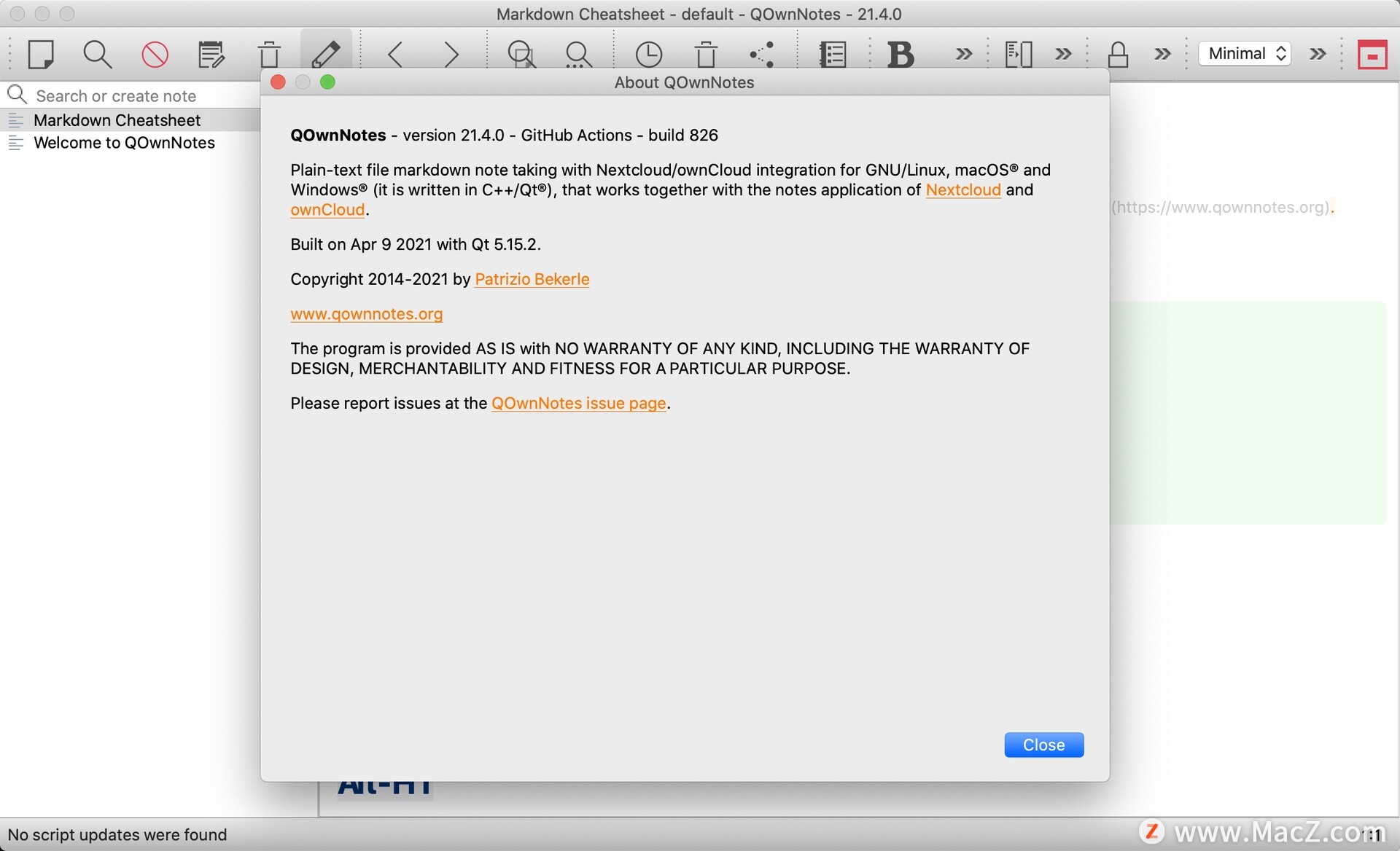 QOwnNotes for mac(笔记和待办事项记录软件) v21.4.0免费版 - 图1