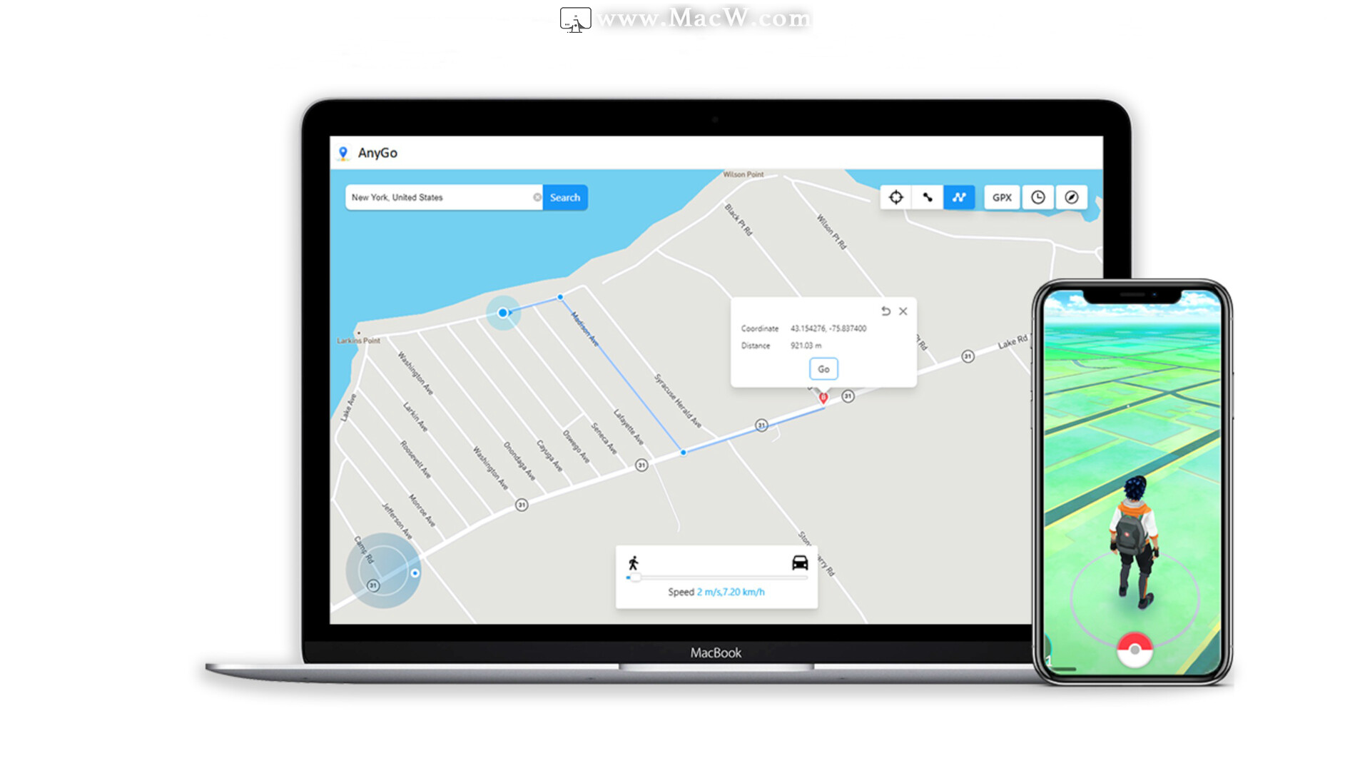 AnyGo for Mac(在iPhone / iPad上轻松模拟GPS位置)v5.1.5激活版 - 图2