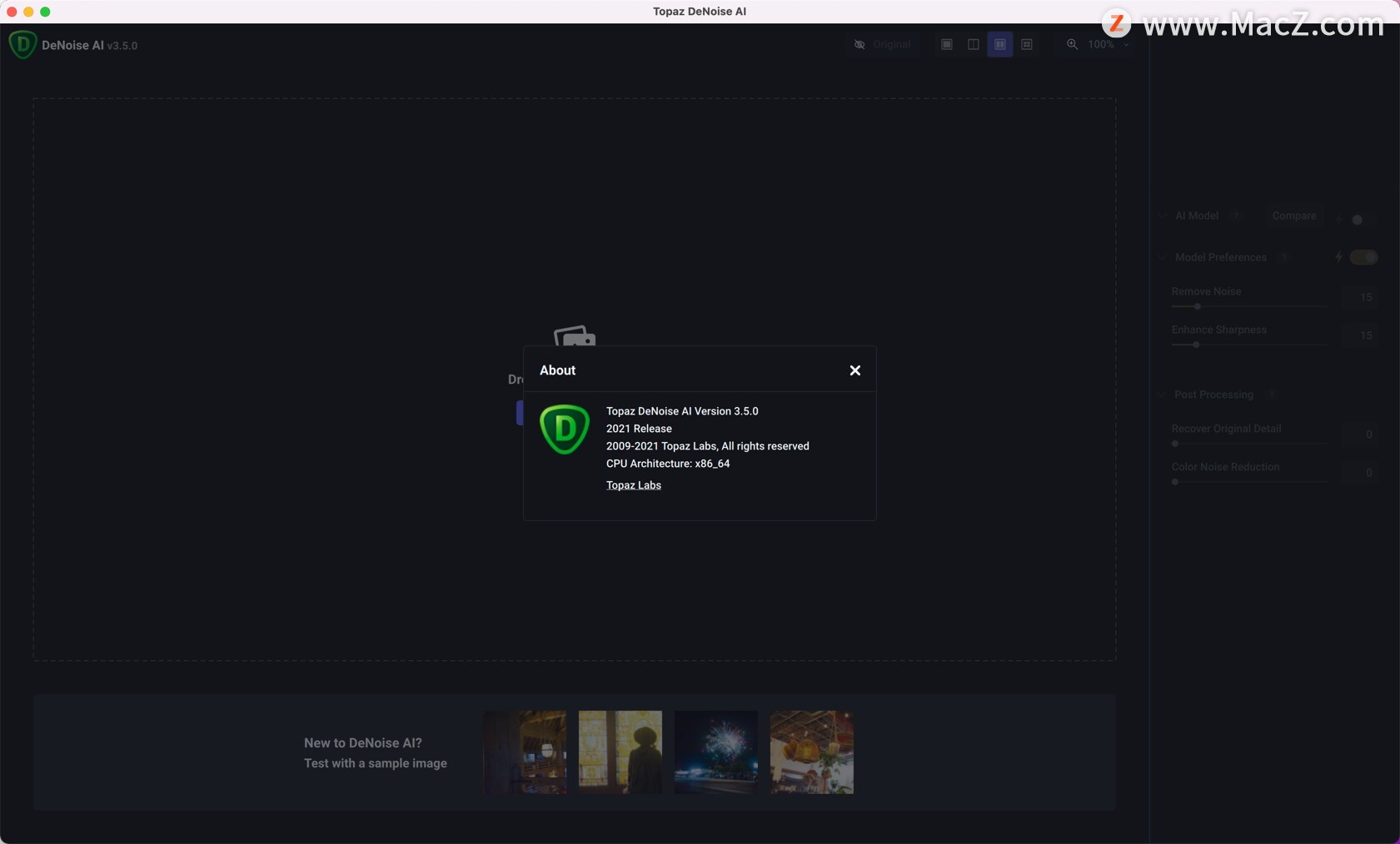 专业的Mac图片降噪软件 Topaz DeNoise AI Mac版 - 图1