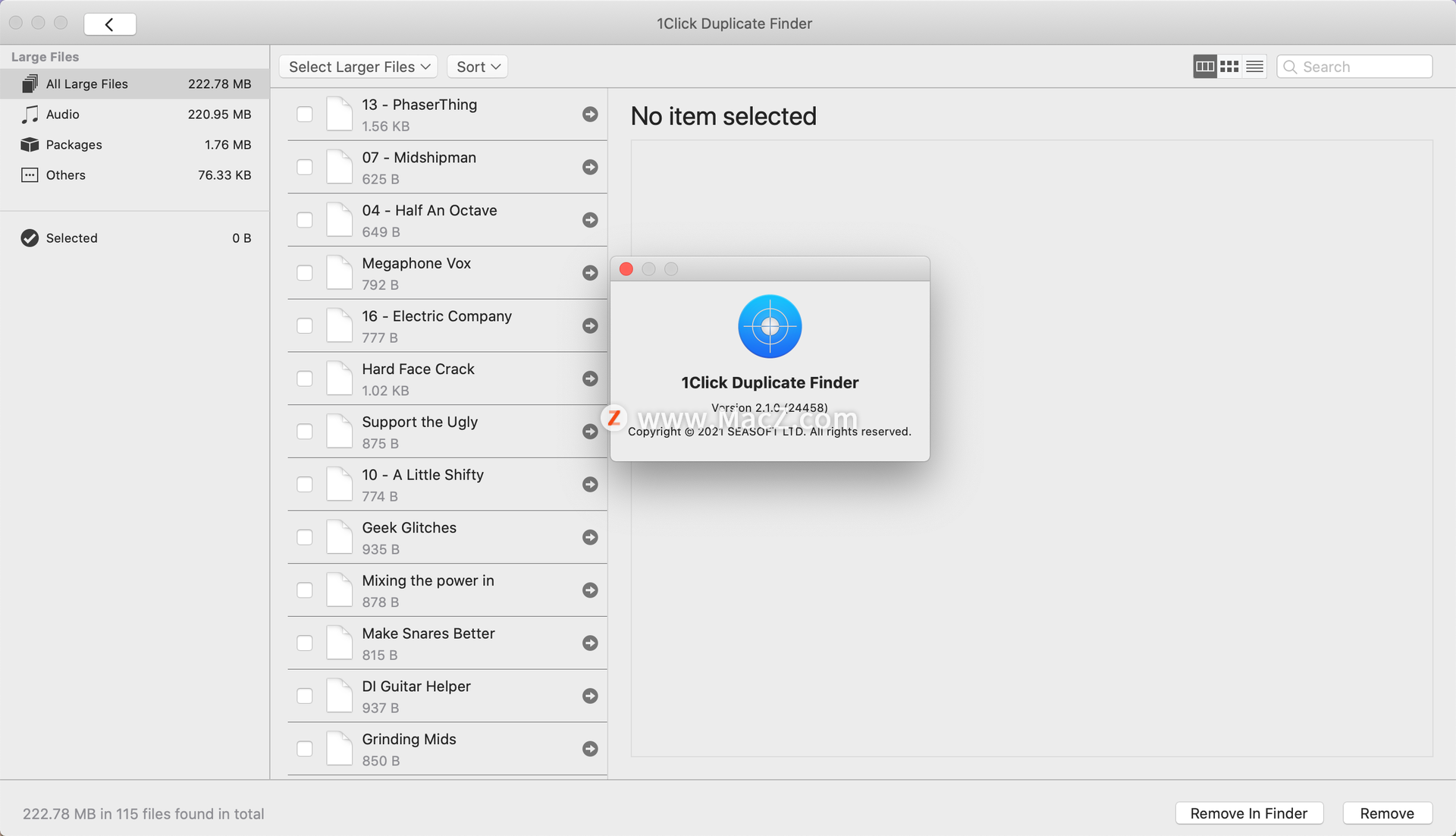 1Click Duplicate Finder for Mac(重复文件查找清理软件)2.1.0直装版 - 图1