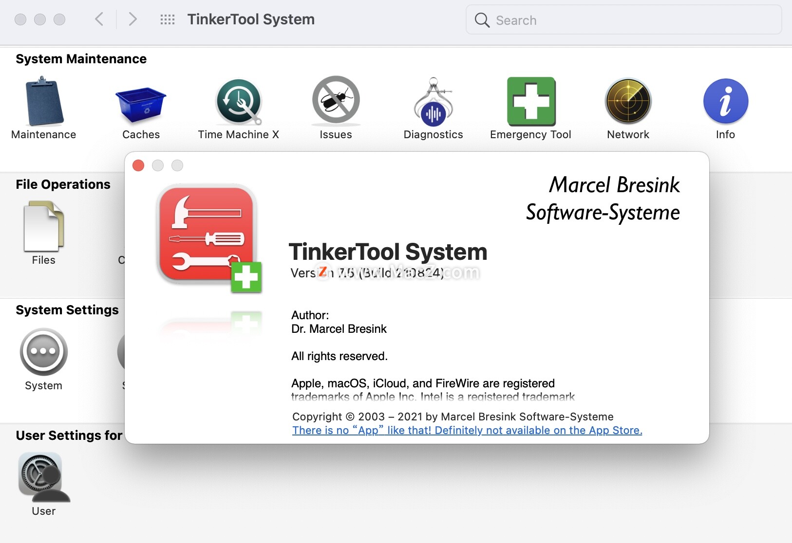 TinkerTool System for mac(系统深度维护工具)7.5 - 图1