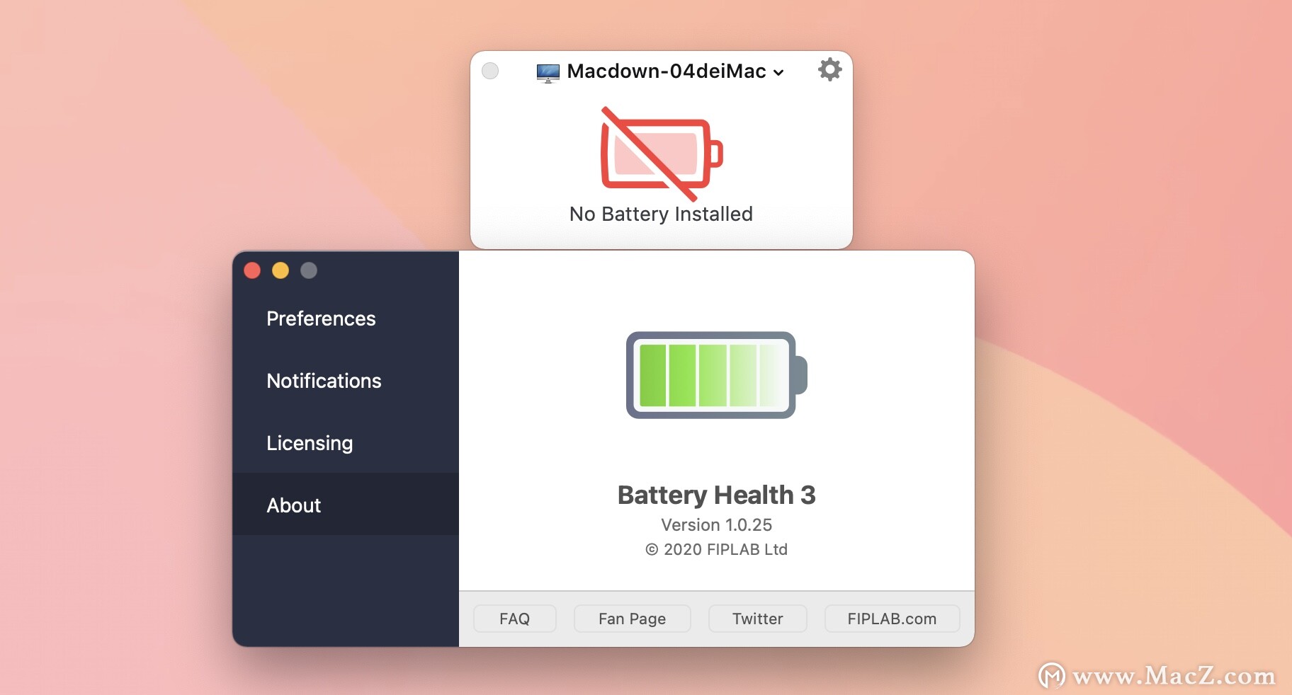 Battery Health 3 for Mac(电池健康管理工具)v1.0.25免激活版 - 图1