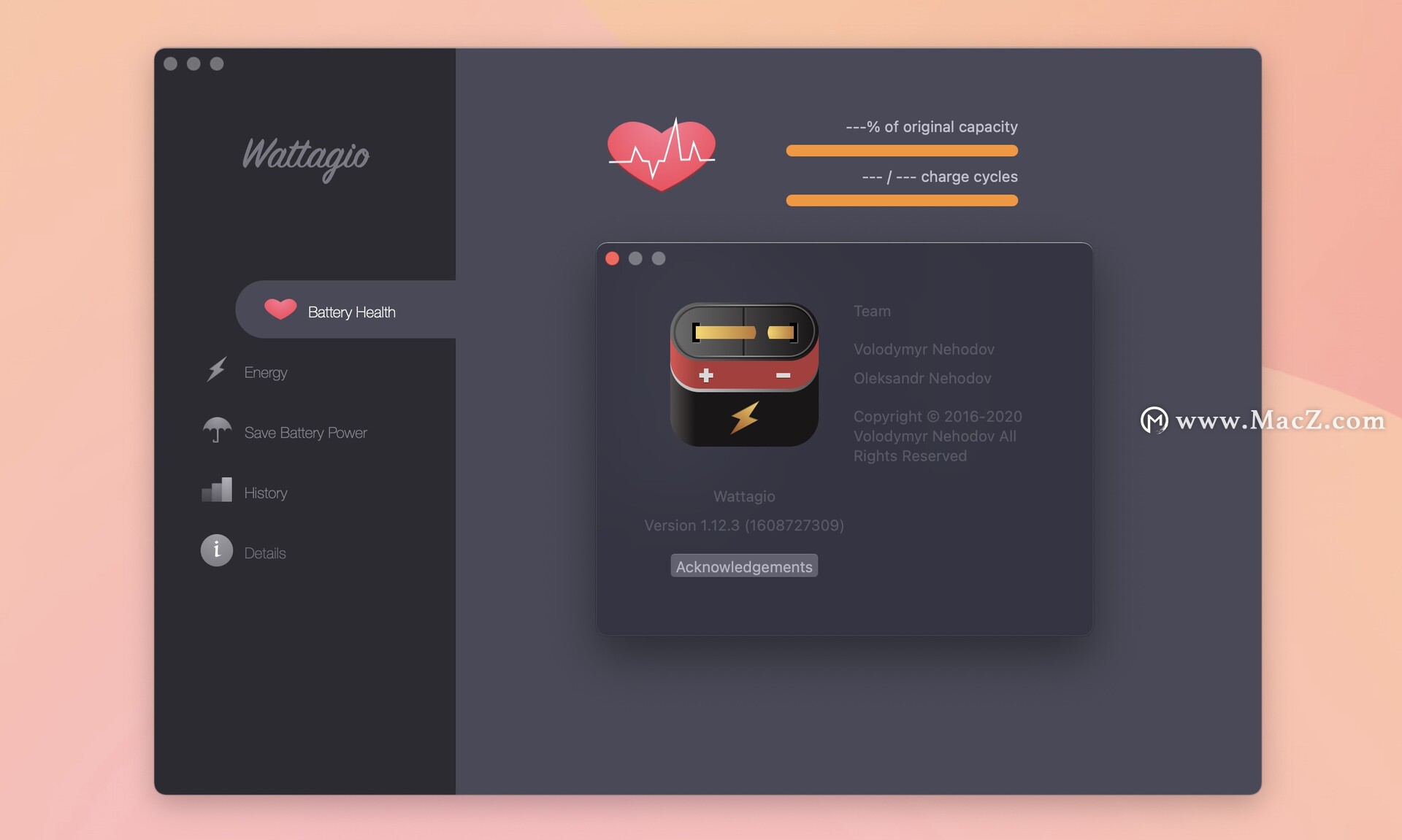 Wattagio for Mac(电池管理) v1.12.3激活版 - 图1