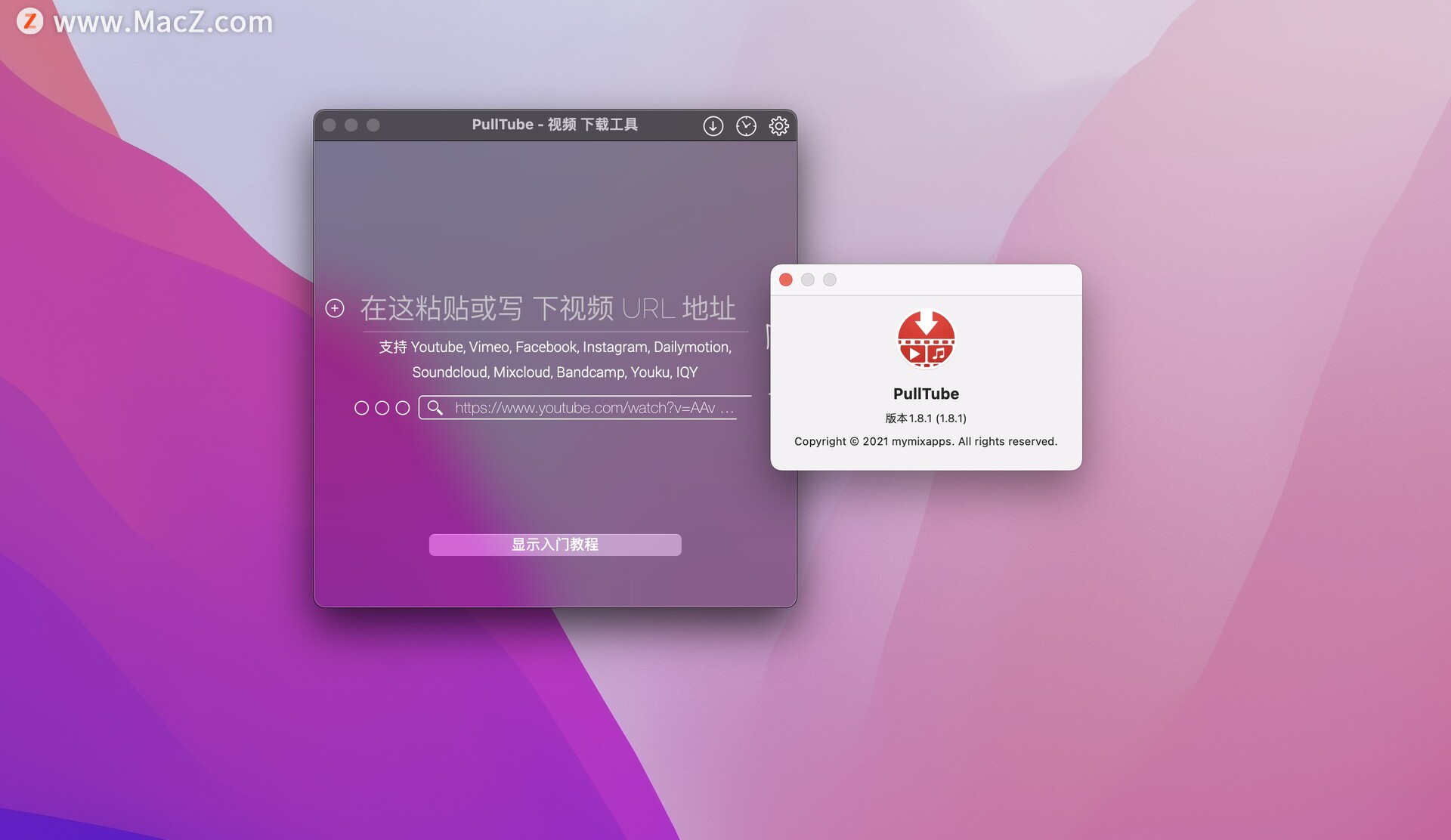 在线视频下载工具：PullTube Mac中文破解版 - 图1