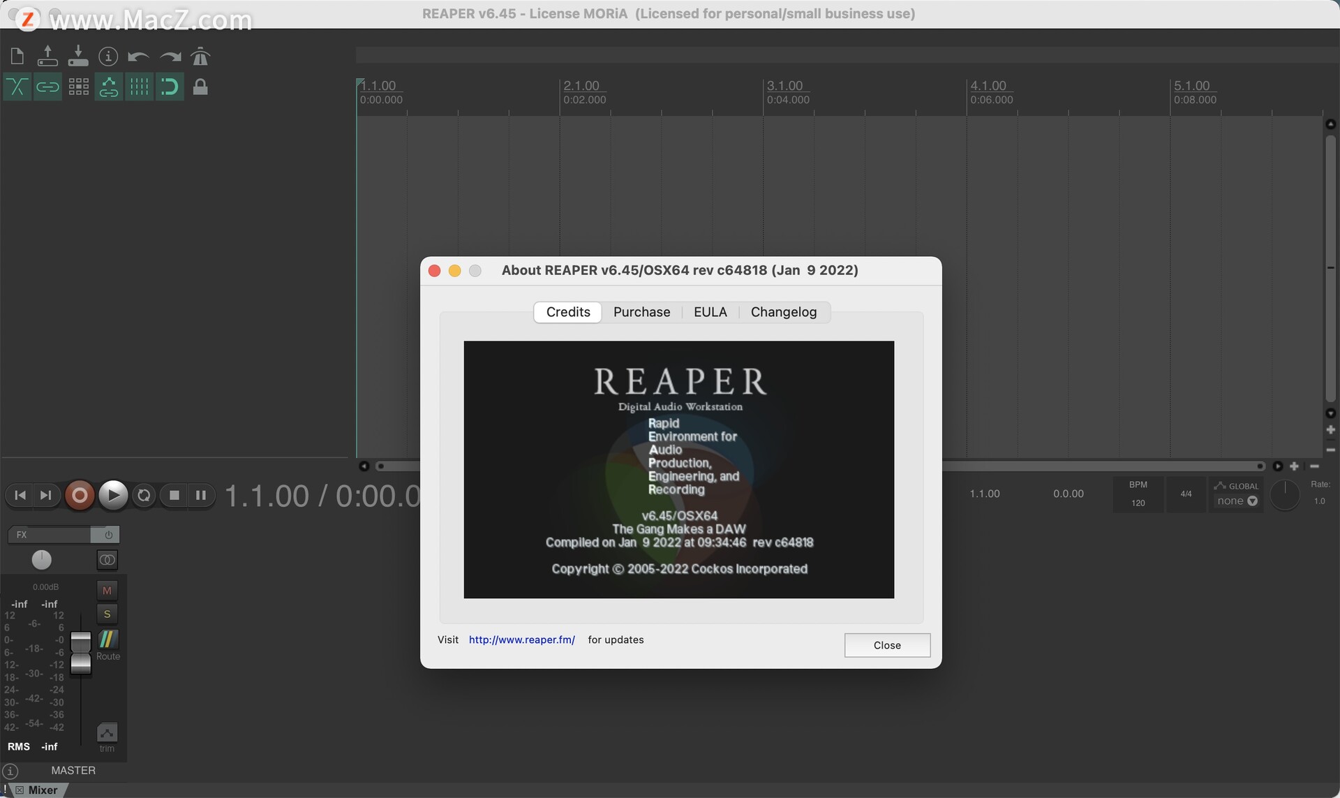 Mac音频编辑制作软件 Cockos Reaper - 图1