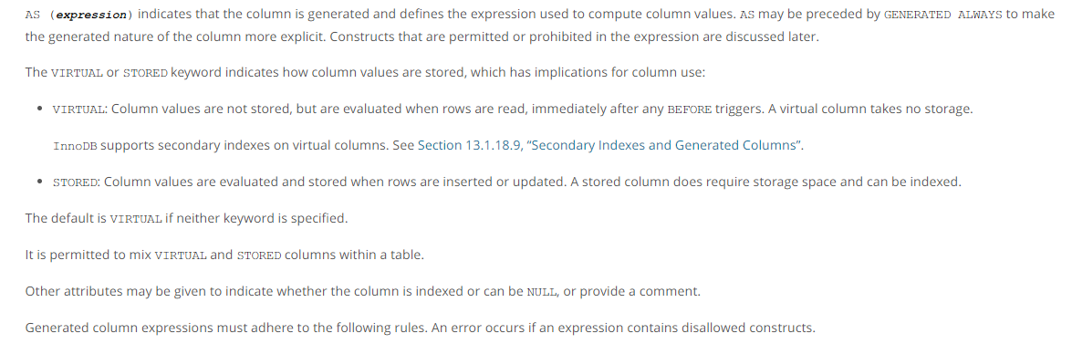 【MySQL】MySQL5.7利用虚拟列优化 - 图1