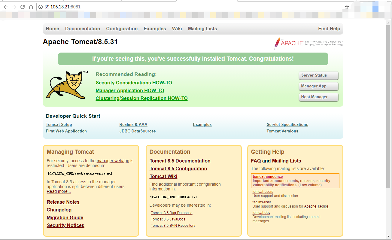 在Docker中安装tomcat - 图4