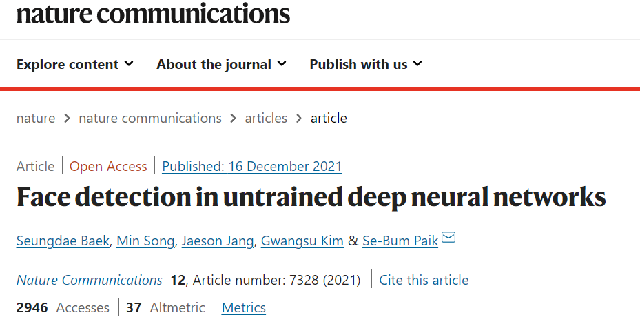 Nature子刊：未经训练的神经网络也可以进行人脸检测 - 图2