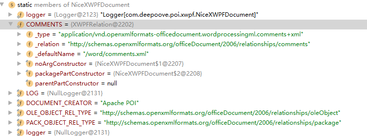 1.NiceXWPFDocument 静态代码块为COMMENT属性填充内容.PNG