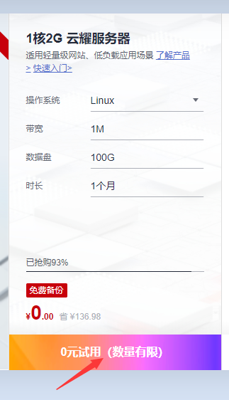 1-1 购买服务器 - 图1