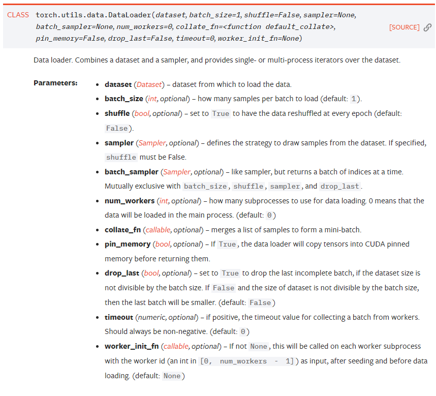 torch.utils.data.DataLoader使用方法 - 图1