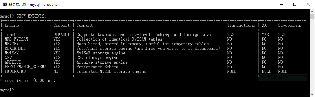 5.10 MySQL存储引擎有哪些？ - 图1