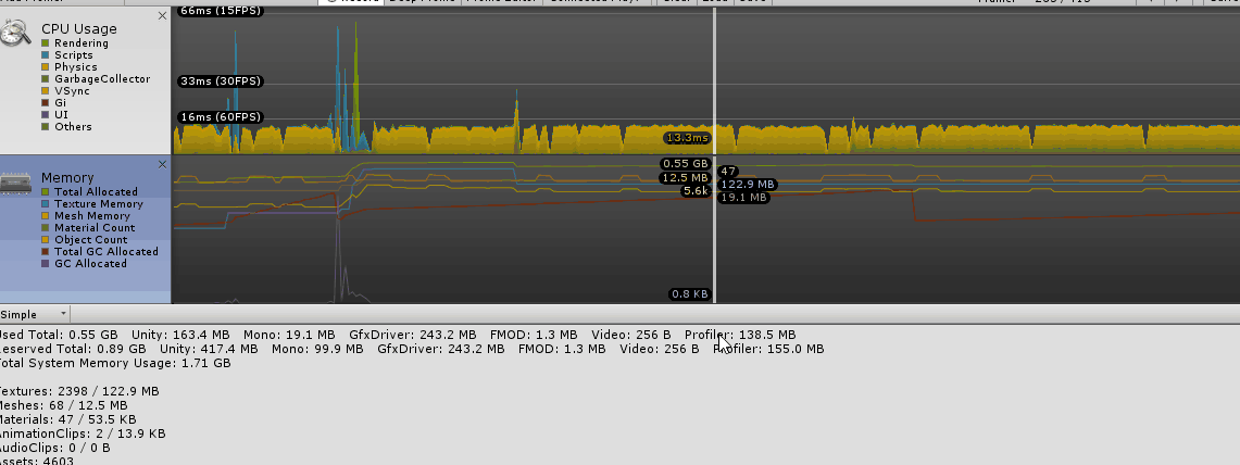 Unity Profiler概述及Profiler window 说明 - 图9