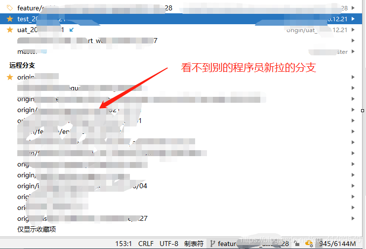 IDEA的GIt显示不全远程分支 - 图1