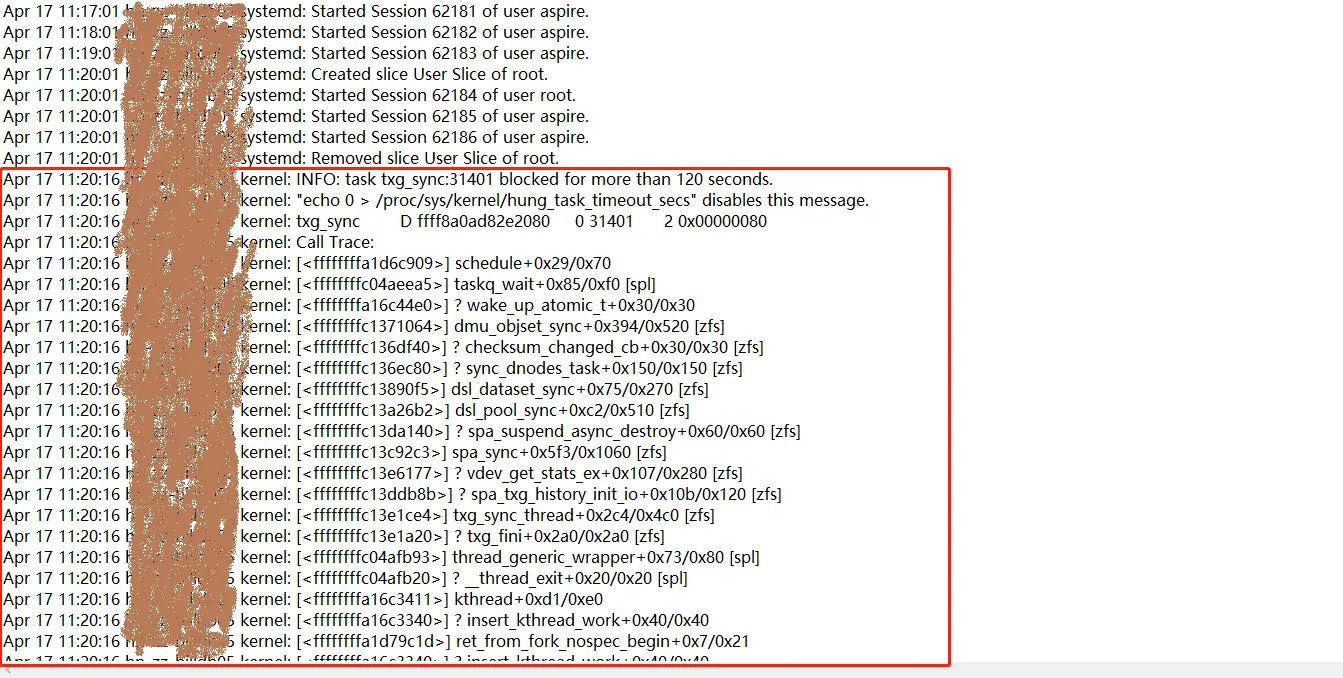 31401 blocked for more than 120 seconds - 图1